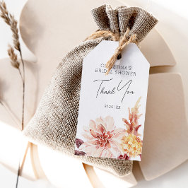 Etiquetas Para Regalos Elegante Moda Boho Floral Bridal Shower Favor