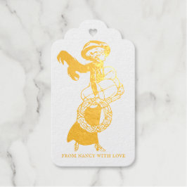 Etiquetas Para Regalos Elegante Mujer Vintage Christmas Gift Tag