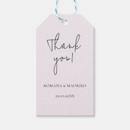 Etiquetas Para Regalos Elegante Negro Y Minimalista Lilac