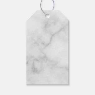 Etiquetas Para Regalos Elegante patrón de mármol blanco