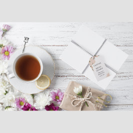 Etiquetas Para Regalos Elegante Romántico Rubor Floral Rosa