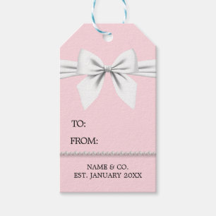 Etiquetas Para Regalos Elegante Rosa Glam Tiffany Evento Gracias Hostales