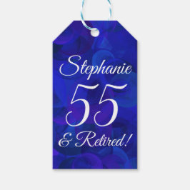 Etiquetas Para Regalos Elegante Royal Blue 55 y retiro retirado