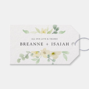 Etiquetas Para Regalos Elegante Sencillo Vegetación Vegetal Favor de Boda