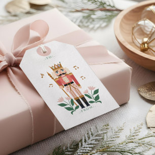 Etiquetas Para Regalos Elegante soldado de juguetes de ballet nucracker d