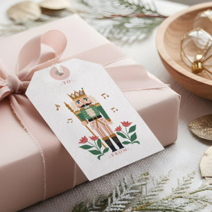 Etiquetas Para Regalos Elegante soldado de juguetes de ballet nucracker d