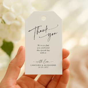 Etiquetas Para Regalos Elegante tipografía moderna para tarjeta de agrade