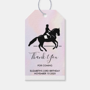 Etiquetas Para Regalos Elegante Viajero de Vestido en Acuarela Gracias