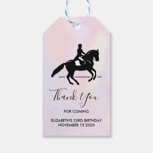 Etiquetas Para Regalos Elegante Viajero de Vestido en Acuarela Gracias