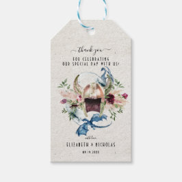Etiquetas Para Regalos Elegante Viking de Acuarela | Agradecimiento de Bo