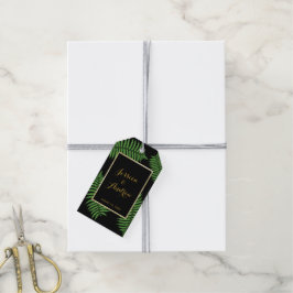 Etiquetas Para Regalos Elegante y sofisticada boda de helecho