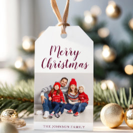 Etiquetas Para Regalos Elegantes Navidades de fotografía de Borgoña