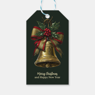 Etiquetas Para Regalos Elegantes Navidades de oro se amordazan con el Fes
