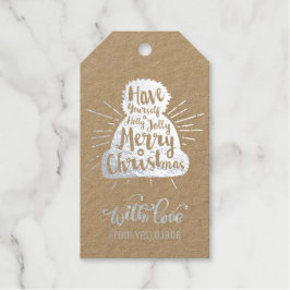 Etiquetas Para Regalos Elegantes Navidades de Personalizable saludo de te