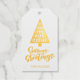 Etiquetas Para Regalos Elegantes Navidades de Personalizable saludo de te