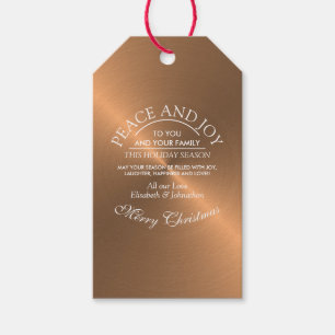 Etiquetas Para Regalos Elegantes Rosas Navidades de oro