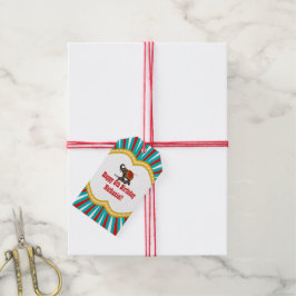 Etiquetas Para Regalos Elephant Circus Frame Niños Fiesta de cumpleaños
