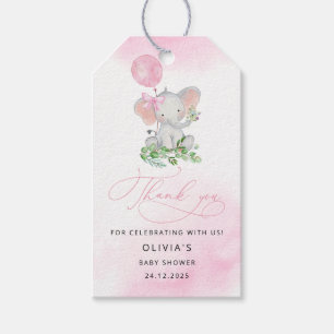 Etiquetas Para Regalos Elephant Gir Baby Shower