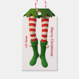 Etiquetas Para Regalos Elf Legs Christmas Gift Tags | North Pole Holiday 