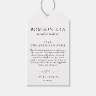 Etiquetas Para Regalos Ellesmere Una Tradición Italiana 5 Almendras De Az