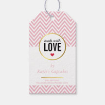 EMBALAJE DE NEGOCIOS hecho con chevron rosa de amo