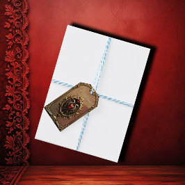 Etiquetas Para Regalos Emblema de corazón lujoso y elegante