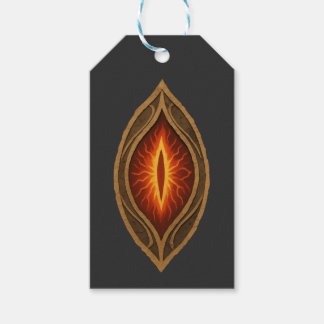 Etiquetas Para Regalos Emblema de fantasía del Señor Oscuro Ojo de Fuego