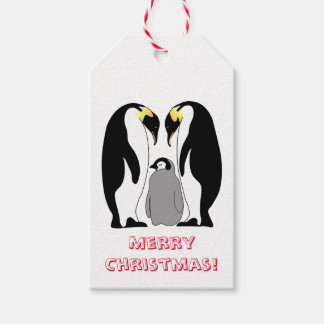 Etiquetas Para Regalos Emperador Pingüino y Chick
