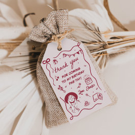 Etiquetas Para Regalos En mi cumpleaños era cumpleaños retro