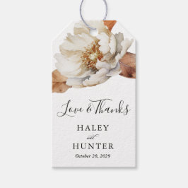 Etiquetas Para Regalos Encantado Boda botánico de florecimiento rústico o