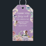 Etiquetas Para Regalos Encantado Garden Fairy Birthday Favor<br><div class="desc">Ayude a sus huéspedes a escapar al mágico mundo de los cuentos de hadas y maravilla con este diseño de cumpleaños. Este diseño presenta bellas pixies, mariposas y aves que rebosan de cariz y texto personalizado. Puede encontrar todos los artículos que coincidan en la tienda de invitaciones de Bonito. También...</div>