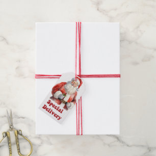 Etiquetas Para Regalos Encantador Santa entregando alegría a los Navidade