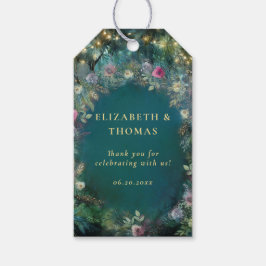 Etiquetas Para Regalos Encantados Rosas de los bosques Boda elegante de c