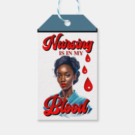 Etiquetas Para Regalos Enfermera de enfermería. Está en mi sangre.