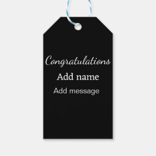 Etiquetas Para Regalos Enhorabuena agregar mensaje de nombre simple gradu