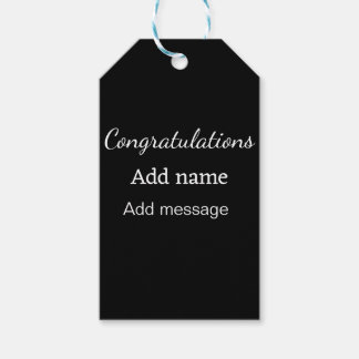 Etiquetas Para Regalos Enhorabuena agregar mensaje de nombre simple gradu