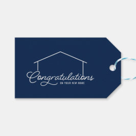 Etiquetas Para Regalos Enhorabuena Nuevo color editable de silueta reside