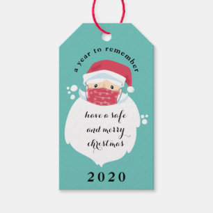 Etiquetas Para Regalos Enmascarados Navidades Santa 2020
