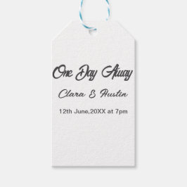 Etiquetas Para Regalos ensayo cena Un día lejos noche antes nombre da