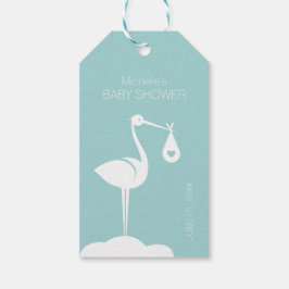 Etiquetas Para Regalos Entrega de cigüeñas de Baby Shower (Boy)