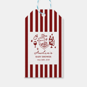 Etiquetas Para Regalos Entrega especial de pizza garabato para baby showe