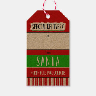 Etiquetas Para Regalos Entrega especial de Santa Sede