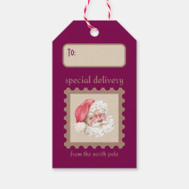 Etiquetas Para Regalos Entrega especial del sello de papel retro del pers