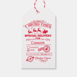 Etiquetas Para Regalos Entrega Personalizada de Expreso de Navidad
