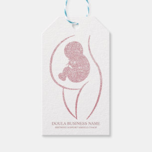 Etiquetas Para Regalos Entrenador de Doula de Oro Rosa