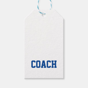 Etiquetas Para Regalos Entrenador Equipo deportivo Colores de escuela div
