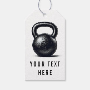 Etiquetas Para Regalos Entrenamiento Personal de Fitness con Kettlebell