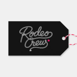 Etiquetas Para Regalos Equipo de Rodeo Negro Despedida de Soltera