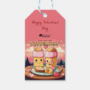 Etiquetas Para Regalos Eres mi día de San Valentín de media mantequilla