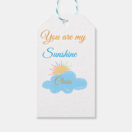 Etiquetas Para Regalos eres mi sol naranja amarillo  nubes de rayos solar